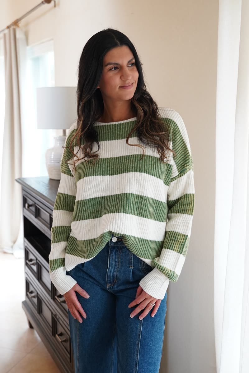 The Nantucket Stripe Cotton Sweater